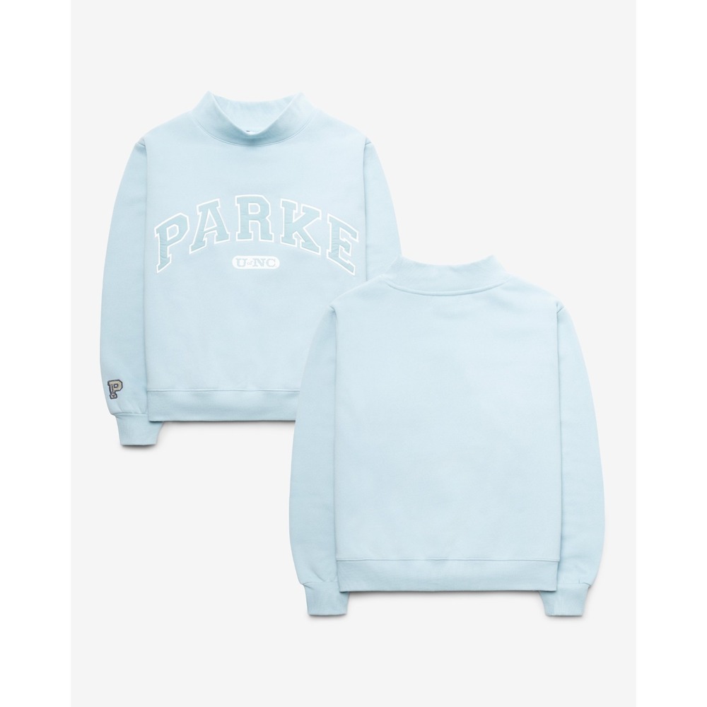 Parke x '47 UNC Tarheels Varsity Mockneck Sweatshirt Grey Women's S/M